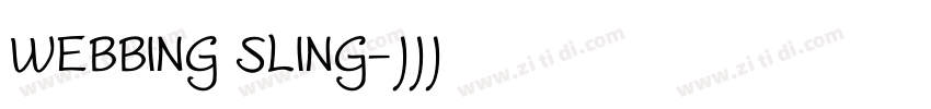 WEBBING SLING字体转换